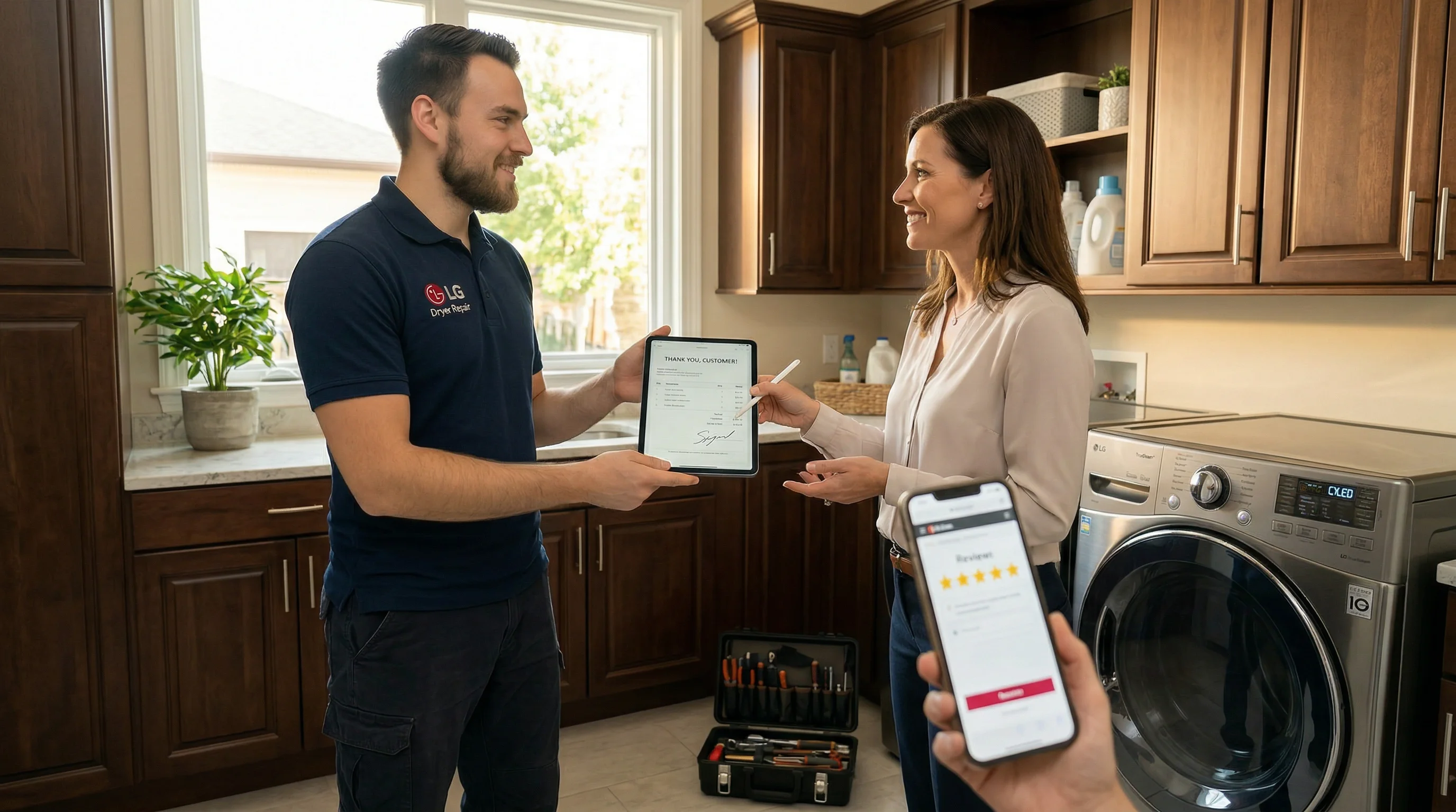 LG dryer maintenance service cost Los Angeles