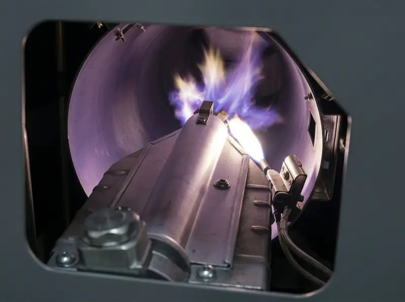 LG gas dryer burner with proper blue flame after gas valve replacement