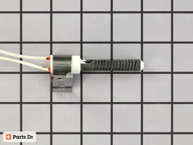 New OEM LG gas dryer igniter installed in burner housing