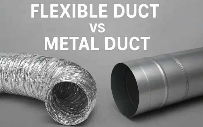 Flexible dryer duct vs rigid metal duct — airflow comparison