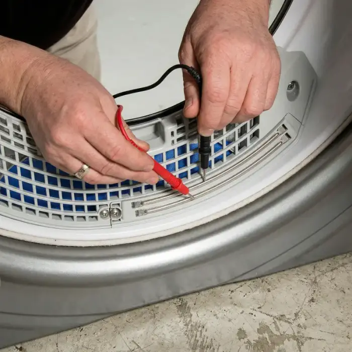 LG dryer flow sense sensor — OEM component close up